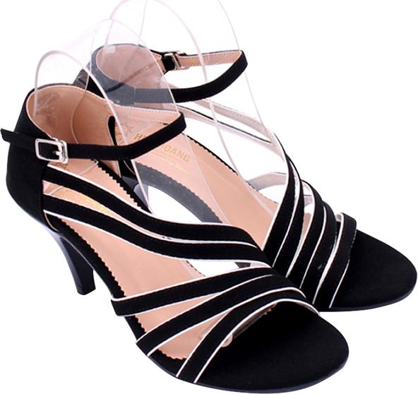 Giày Sandal Nữ Cao Gót Huy Hoàng HT7061 – Đen Size 39