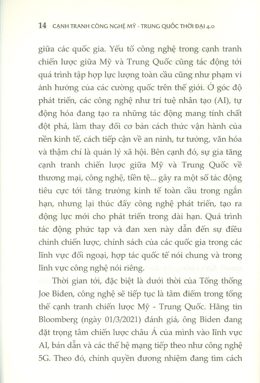 Cạnh Tranh Công Nghệ Mỹ - Trung Quốc Thời Đại 4.0 (Sách chuyên khảo)