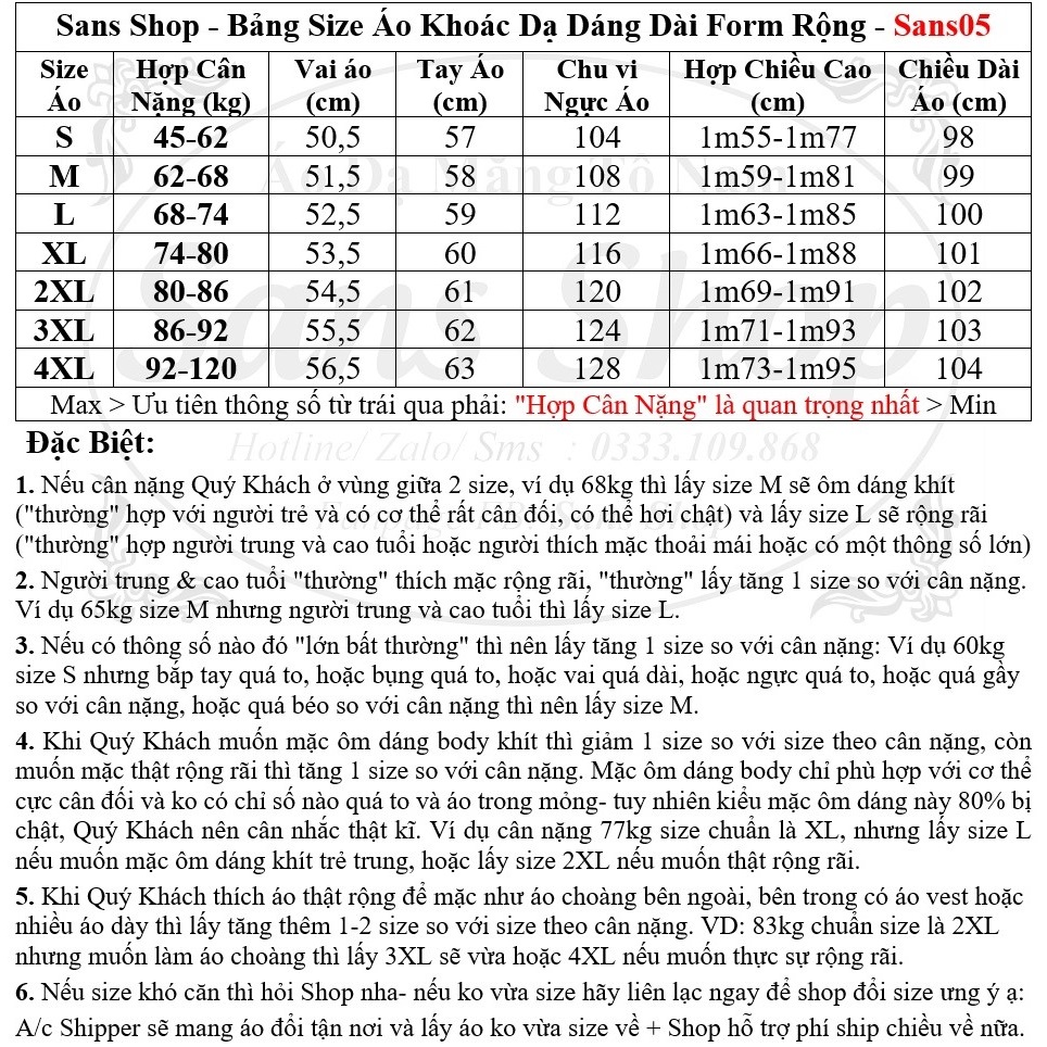 Áo khoác nam dáng dài Sans05 blazer kẻ caro rộng măng tô dạ hàn quốc choàng ngoài big size to lớn 3xl 4xl 90kg 100kg