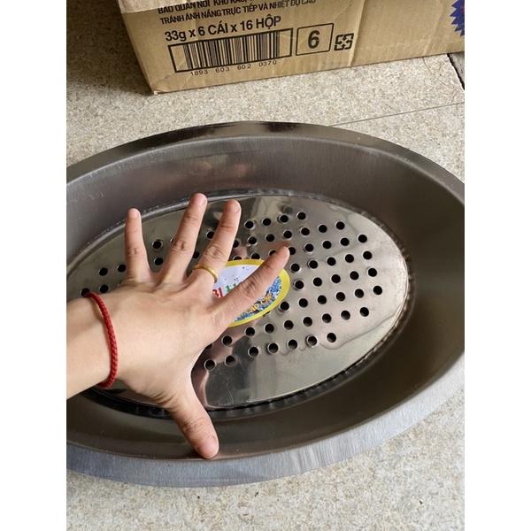 Khay cá chép om dưa bằng inox không rỉ