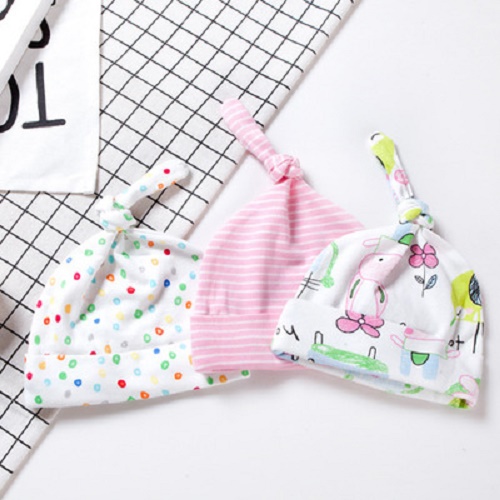 Set 3c mũ sơ sinh cho bé 0 đến 6 tháng - giao ngẫu nhiên