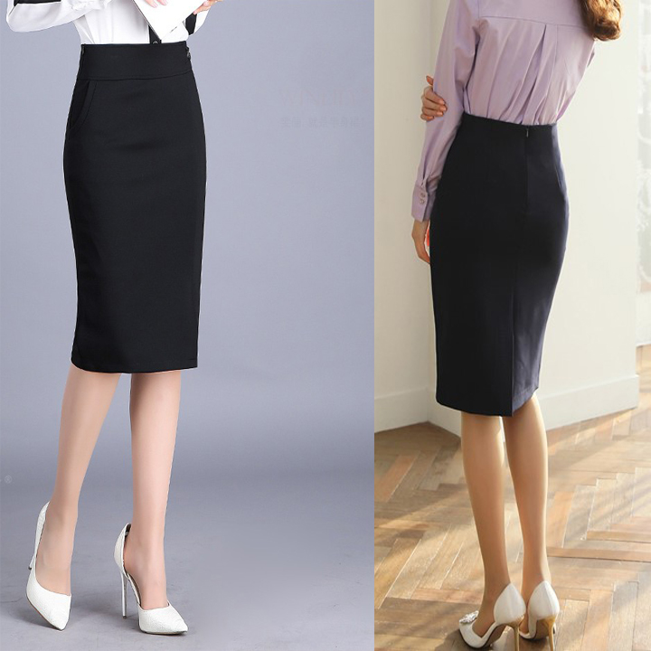 Chân Váy Bút Chì Có Túi Hàng Thiết Kế Cao Cấp Chân Váy Công Sở Lưng Cao Chất Vải Co Giãn Tốt Storevanshop CV0005