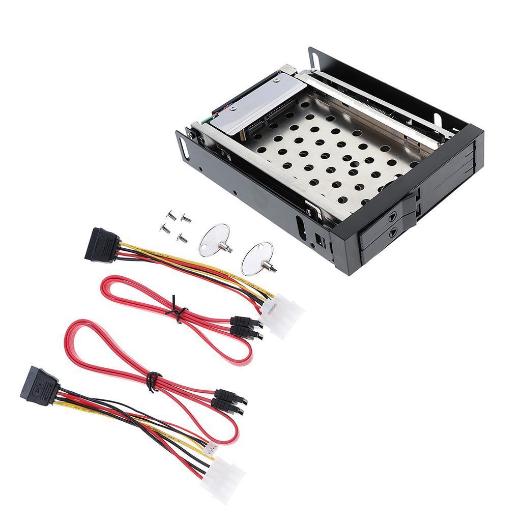 Optical Drive Bay Trayless Mobile Rack Enclosure for 2.5inch SATA Hard Drive