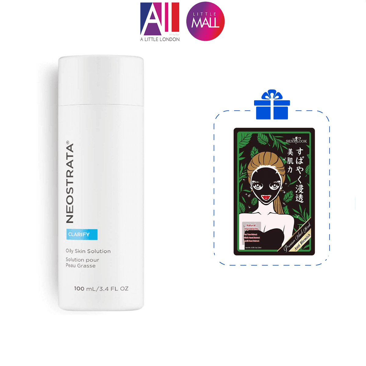 Dung dịch 8% AHA NeoStrata oily skin solution clarify 8% aha 100ml TẶNG mặt nạ Sexylook