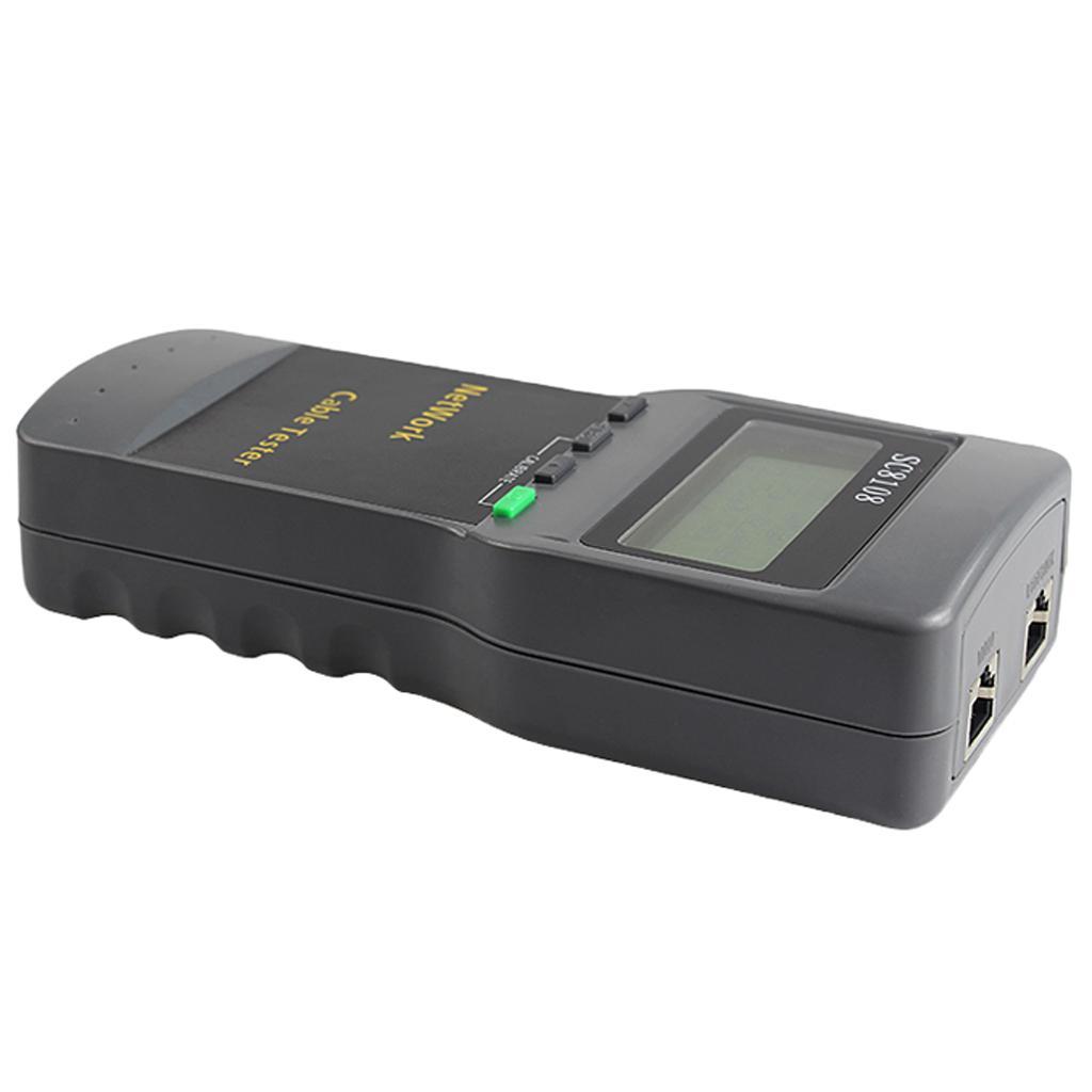 5E 6E Network LAN Length Cable Tester Meter Tools