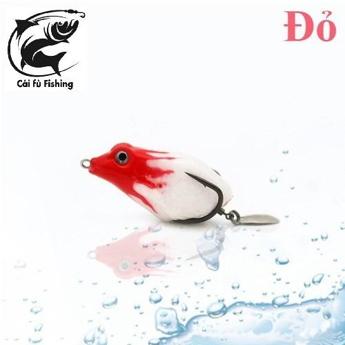 Mồi câu lure cá lóc cá xộp THUNDER FROG Nhái hơi Lưng Đốm Mồi giả câu cá