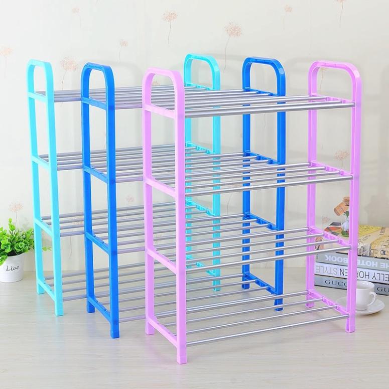 (giá thanh lý) Kệ nhựa để giầy dép 4 tầng thông số 43x20x60cm giao màu ngẫu nhiên