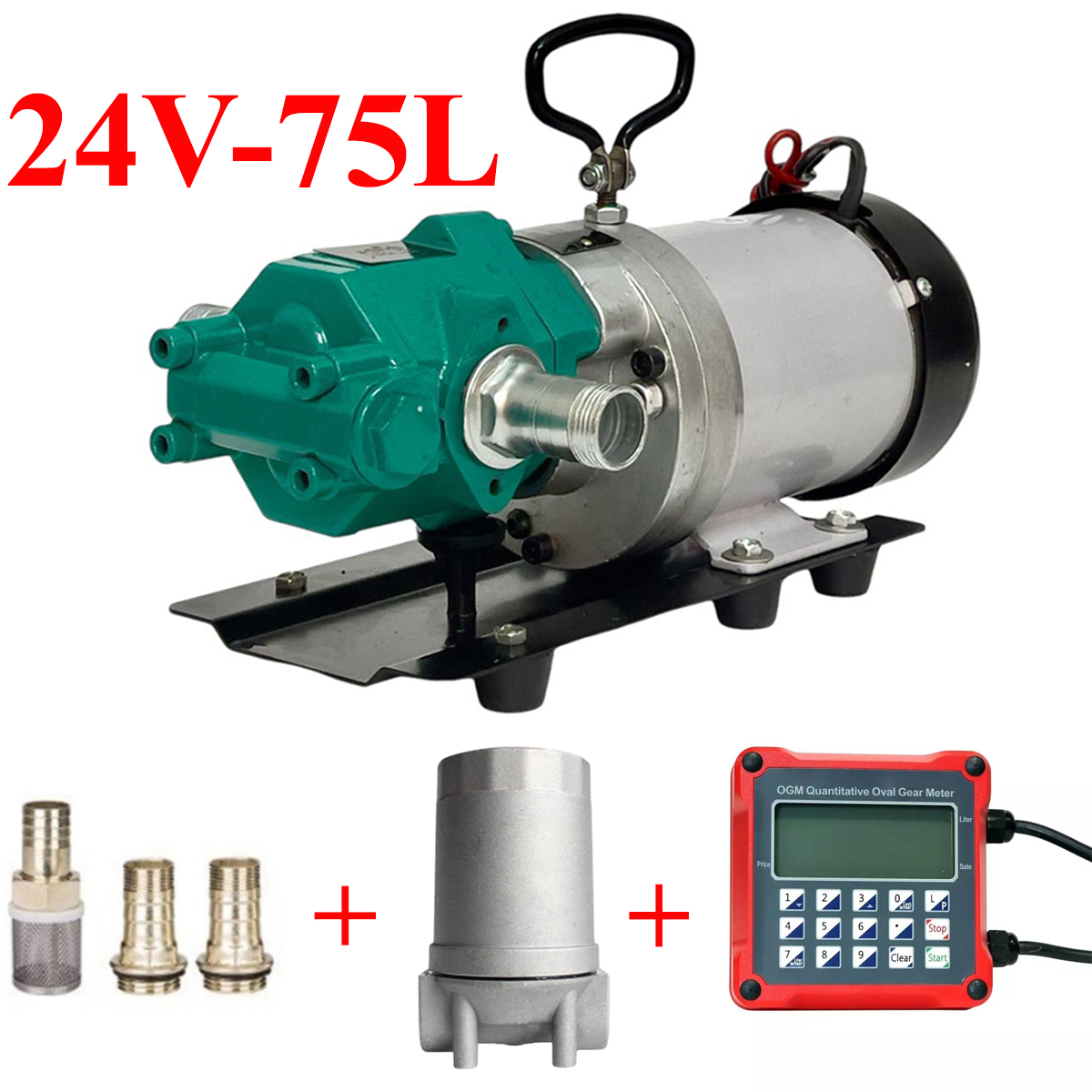 Máy Bơm Dầu 24V Suoli WCB-75L – 75L/phút, Bơm Diesel &amp; Dầu Nhớt, Mạnh &amp; Ổn Định