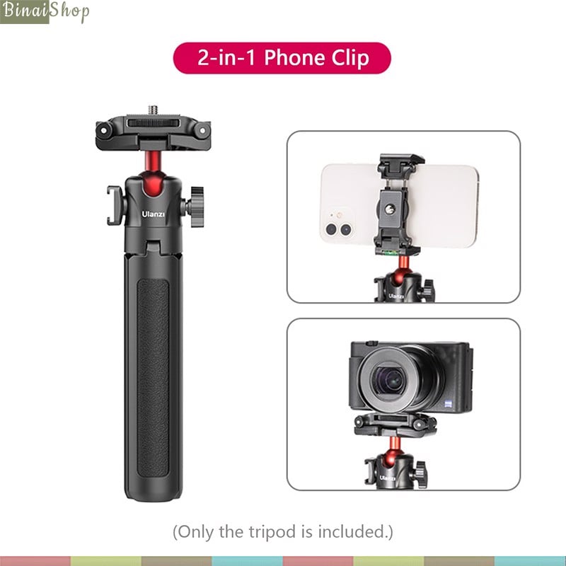 Ulanzi MT-41 - Tripod Mini Cho Điện Thoại, Máy Ảnh, Tải Trọng 1,5Kg, Chiều Cao Tối Đa 45cm- hàng chính hãng