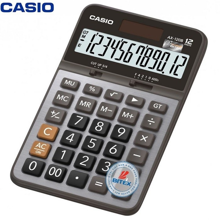 Máy tính Casio AX-120B, Bảo hành 7 năm - Hàng chính hãng Bitex