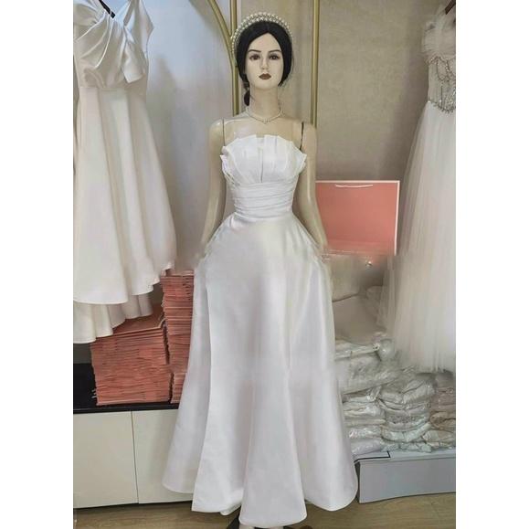 Đầm váy nữ maxi cúp xếp ngực có 3 màu