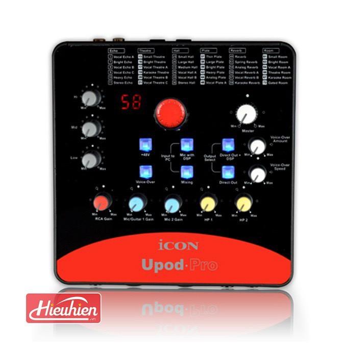 Sound Card Icon Upod Pro Bản Tiếng Anh . Tích Hợp 72 Hiệu Ứng Vang , Âm Thanh Xuất Ra 32bit , Thích Hợp Cài Phần Mềm