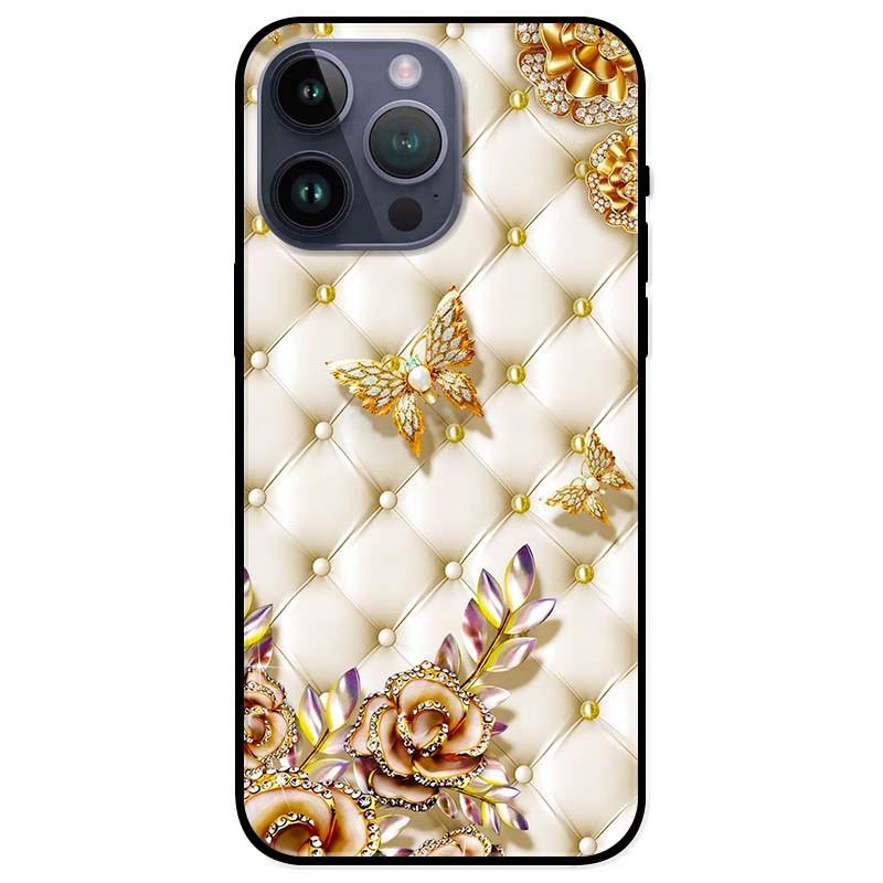Ốp lưng dành cho Iphone 14 - Iphone 14 Plus - Iphone 14 Pro - Iphone 14 Pro Max - Bướm Vàng Nền Da