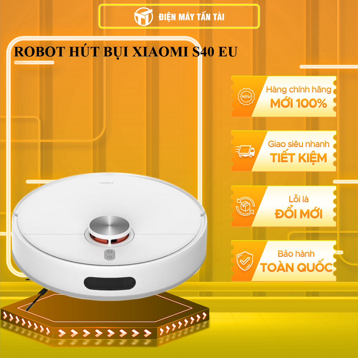 Robot hút bụi lau nhà Xiaomi S40 EU - HÀNG CHÍNH HÃNG - CHỈ GIAO HCM