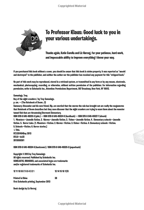 Sách ngoại văn: Day of the Night Crawlers