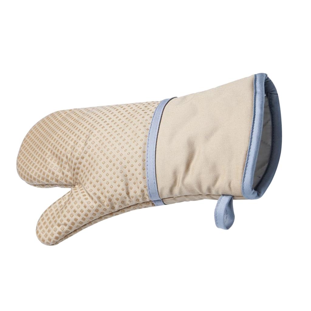 Silicone+Cotton Oven Mitts Heatproof Mitten Kitchen Baking Oven Gloves