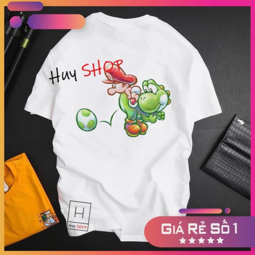 Áo thun Mario Cute dễ thương - Áo thun Hàn Quốc Unisex - Áo thun tay lỡ - Áo thun cặp đôi - Áo thun Hàn Quốc 735