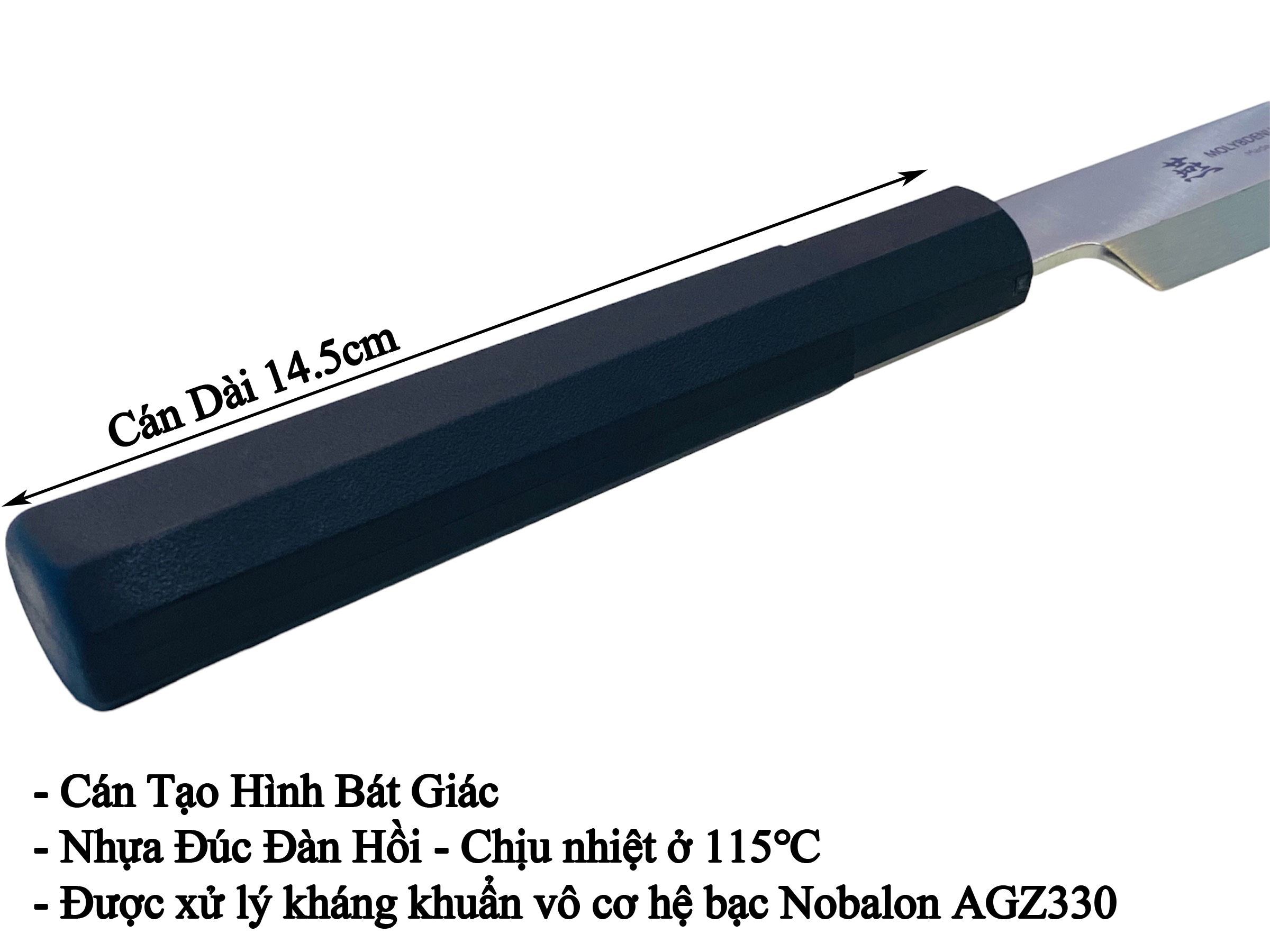 Dao Bếp Nhật Cao Cấp KATAOKA W-1121 Sashimi 270mm - Lưỡi Thép Molybdenum-Vanadium - TsubameSanjo Japan Shop