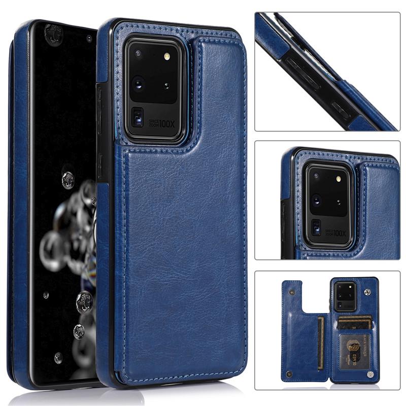 Bao da điện thoại có ngăn ví bảo vệ toàn diện cho Samsung Galaxy S7 Edge S8 Plus S9 Plus S10