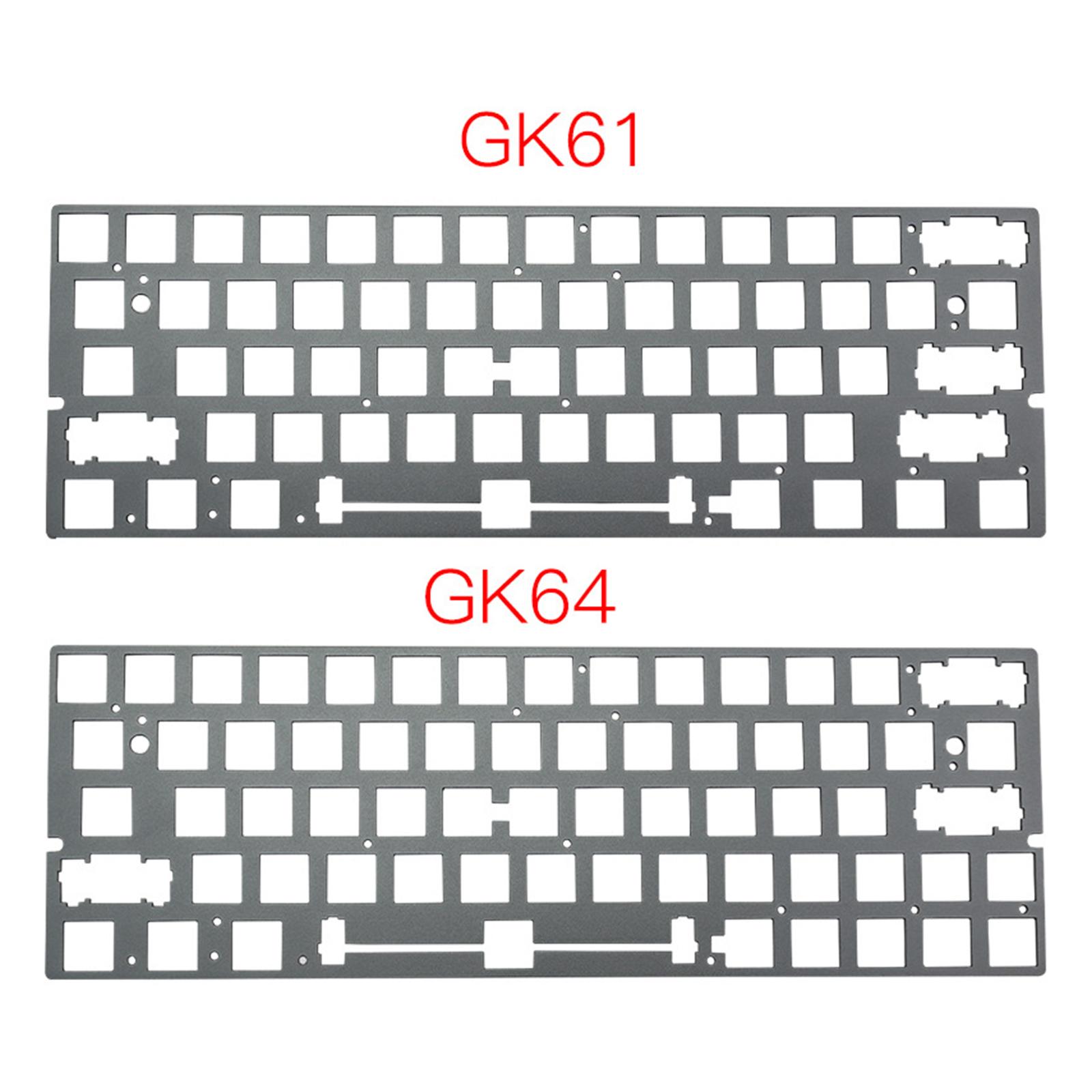 CNC Aluminum Positioning Board Plate-mounted Stabilizers Keyboard DIY fits for GK61/GK64, High quality Spare Parts