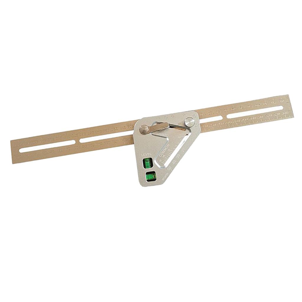 Aluminum Alloy Woodworking Triangle Ruler Multi-function Level Angle Ruler