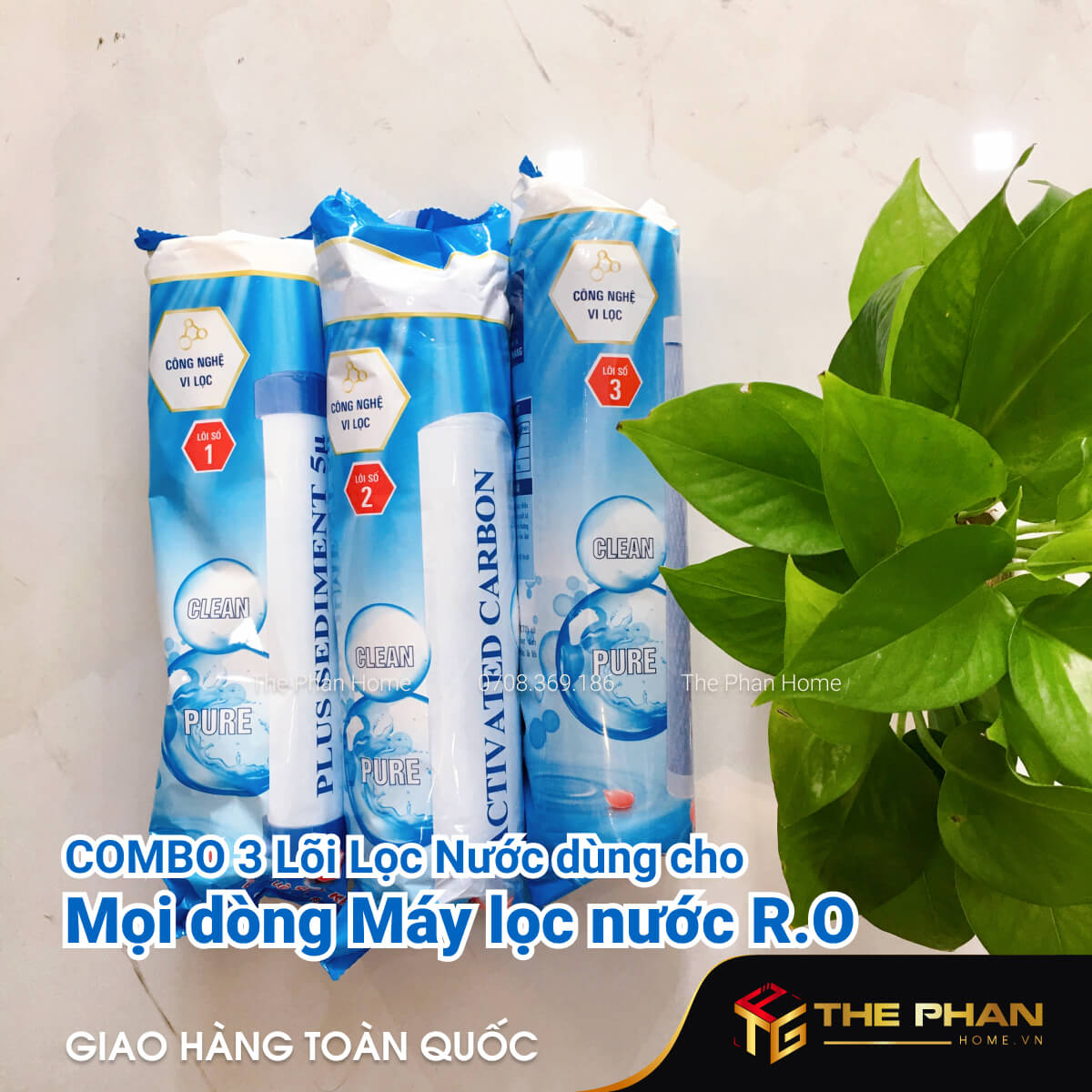 Lõi Lọc Thô 1-2-3 - Dùng Cho Mọi Dòng Máy Lọc Nước R.O (Sunhouse, Karofi, Kangaroo, Toshiba, Aqua, Daikiosan, A.O.Smith...)