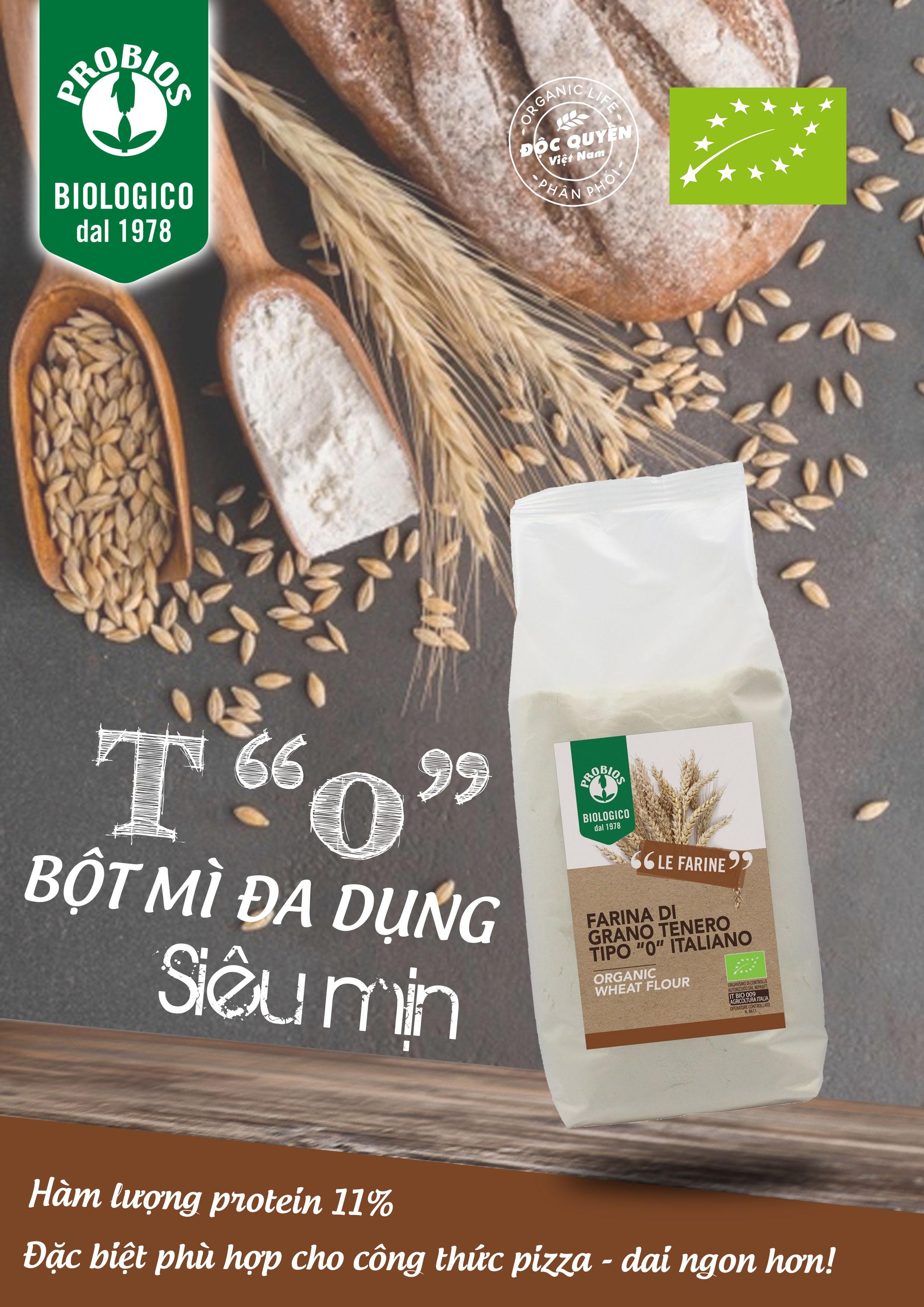 Bột mì đa dụng hữu cơ 1kg ProBios