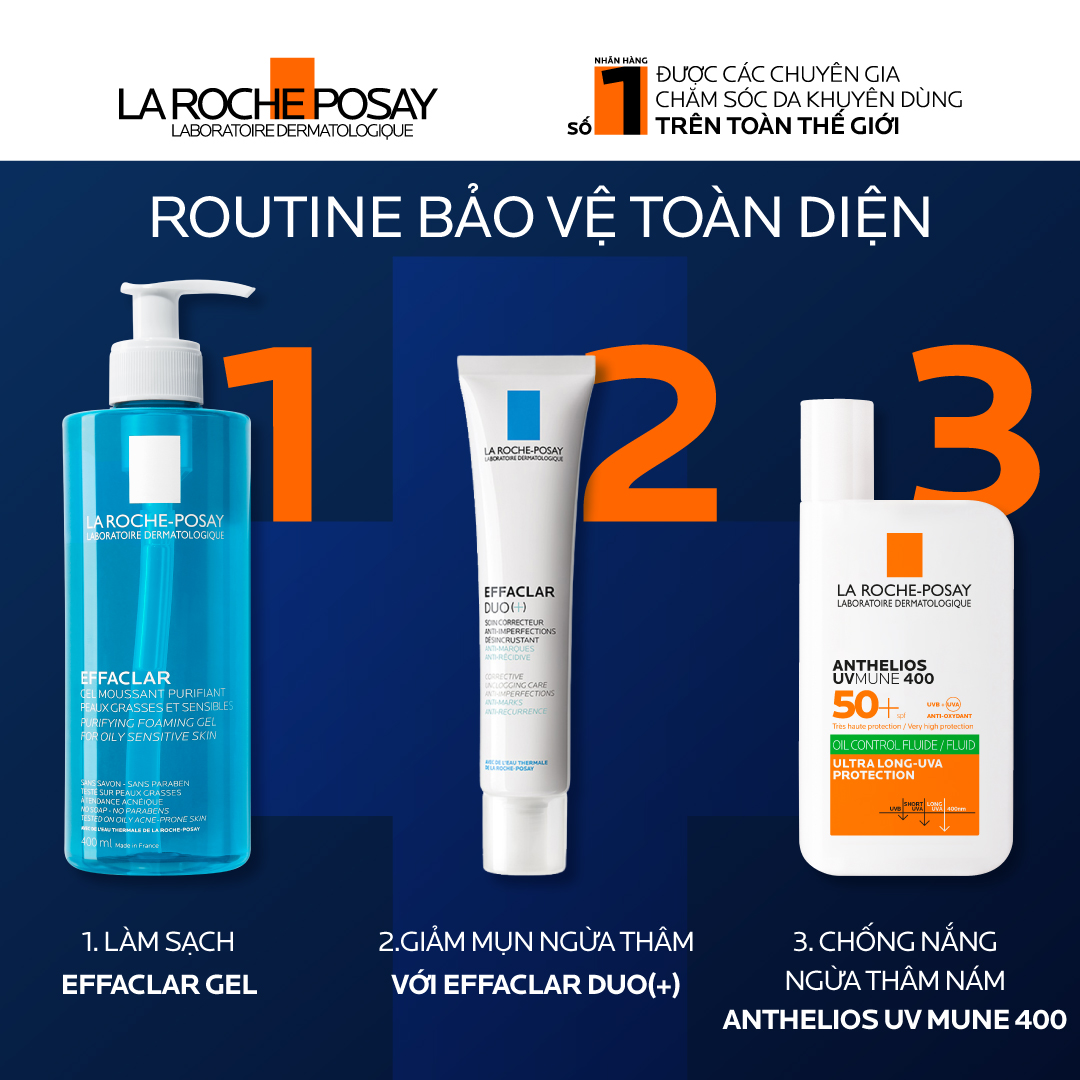 Sữa chống nắng dành cho da dầu mụn La Roche-Posay Anthelios UVMUNE400 Oil Control Fluid 50ml