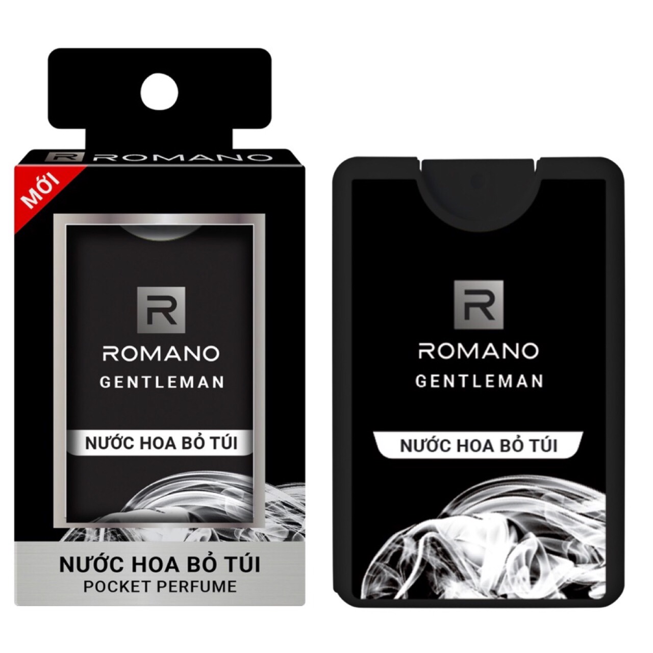 Combo Romano Gentleman: Xịt khử mùi toàn thân 150ml+Nước hoa bỏ túi 18ml