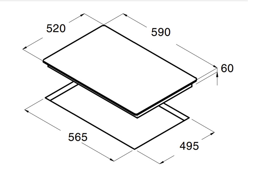 BẾP TỪ BA VÙNG NẤU CATA IB 6303 BK