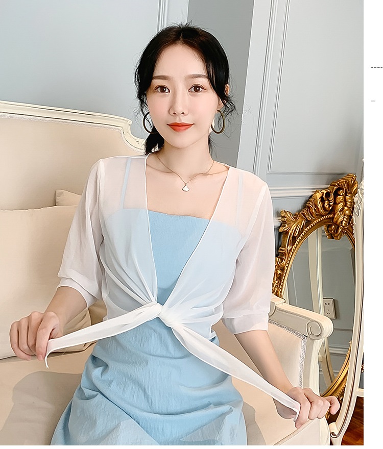 Áo khoác voan cột tà 01 chất vải đẹp, mềm mại, thoáng mát, khoác nhẹ bên ngoài, thanh lịch C134