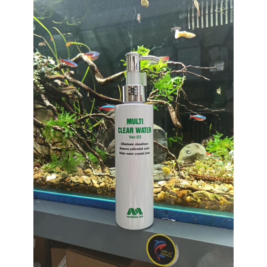 Chế phẩm Multi Clear Water 100ml- giúp làm trong nước bể cá chỉ sau 30p- xử lý bụi li ti cho hồ cá - shopleo