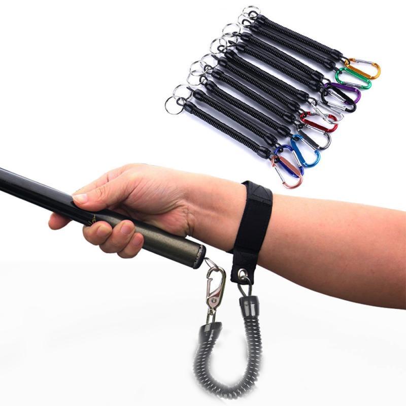 1pcs Fishing Lanyards Boating Ropes Retention String Fishing Rope with Camping Carabiner Secure Lock Fishing Tools Accessories9