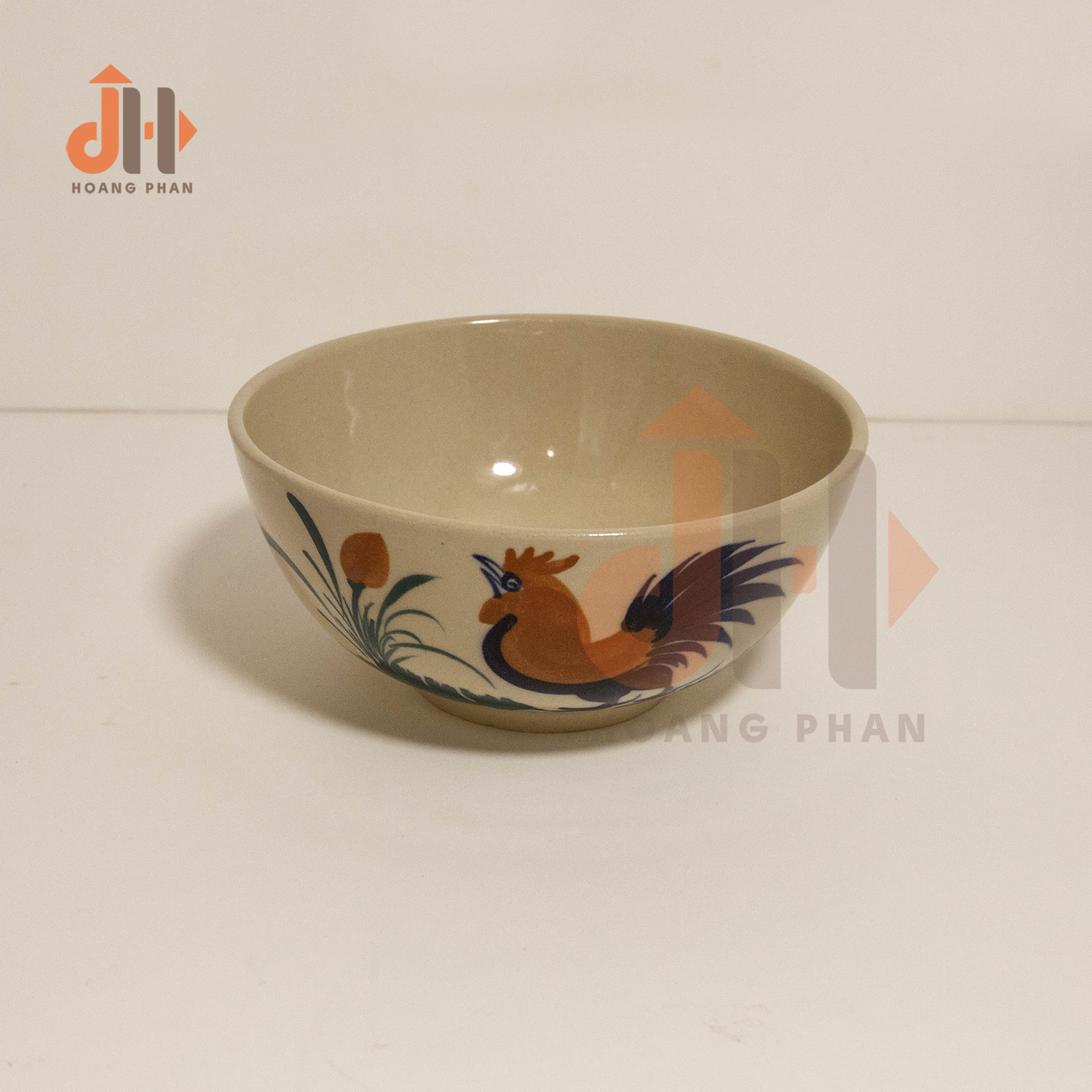 [Bữa cơm Thuần Việt] Bộ 4 tô bún phở họa tiết gà trống Nam Bộ