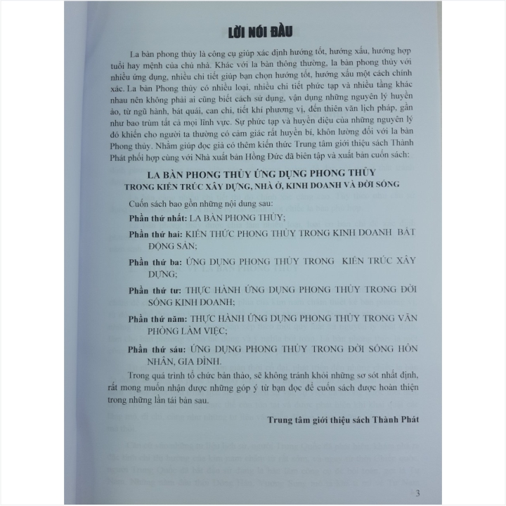 Sách La Bàn Phong Thủy - Ứng Dụng Phong Thủy Trong Kiến Trúc Xây Dựng, Nhà Ở, Kinh Doanh và Đời Sống -V1866T