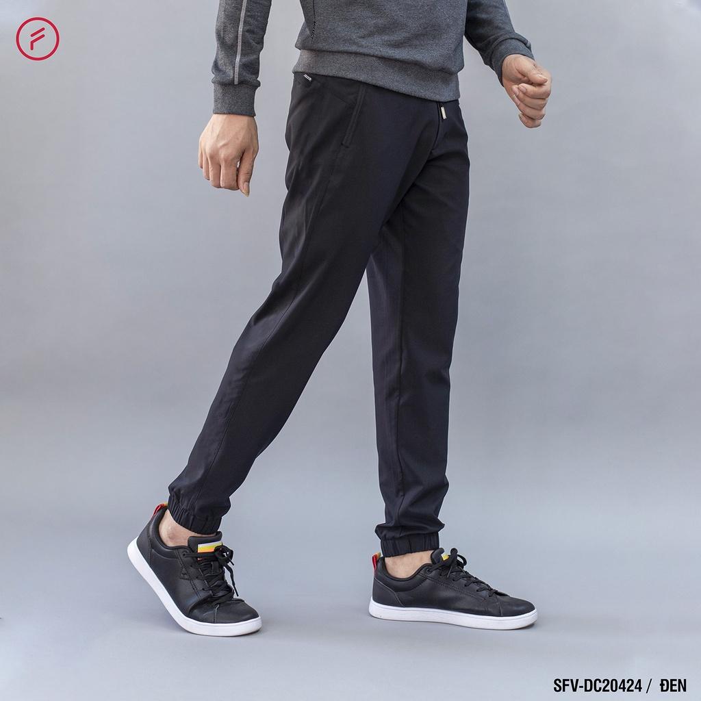 Quần Jogger Nam Thể Thao Fasvin Bo Gấu Dáng Đẹp Vải Gió Co Giãn Tiện Dụng Đũi Chơi Hay Mặc Nhà DC20424.HN