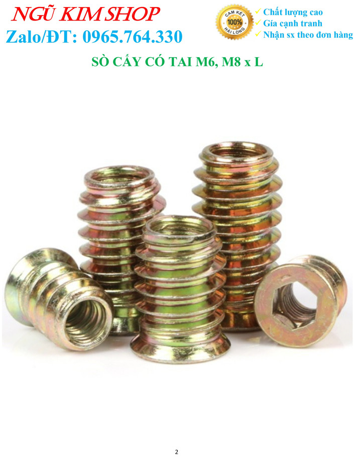 SÒ CẤY CÓ TAI _ SÒ SẮT CÓ VÀNH M6, M8