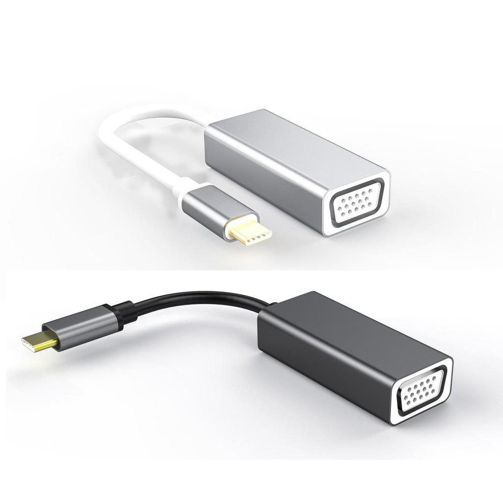 Cáp Chuyển Đổi USB Type C Sang VGA vỏ nhôm cao cấp