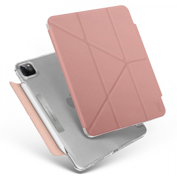 Bao Da Uniq Camden - Antimicrobial Dành Cho Ipad Pro 11 2019 - 2021 Kháng Khuẩn Có Khe Cắm Bút Hàng Chính Hãng - Hồng