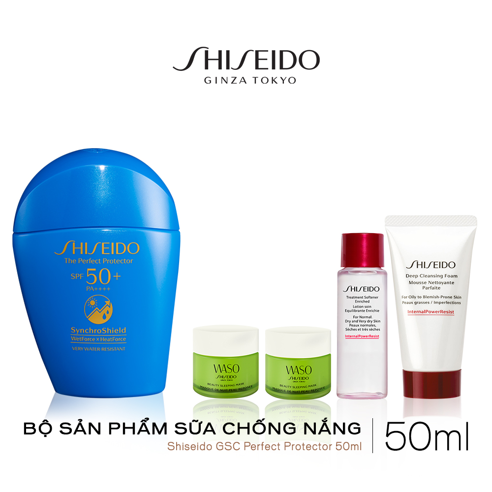 Bộ Sản Phẩm Sữa chống nắng Shiseido GSC Perfect Protector 50ml