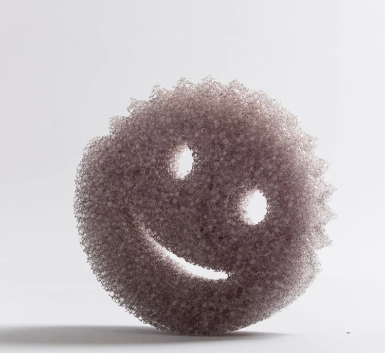 [Phiên Bản Cá Tính] Miếng chà rửa bọt biển Scrub Daddy, miếng xốp lau chùi đa năng - Scrub Daddy Xám Style Collection - 1 miếng