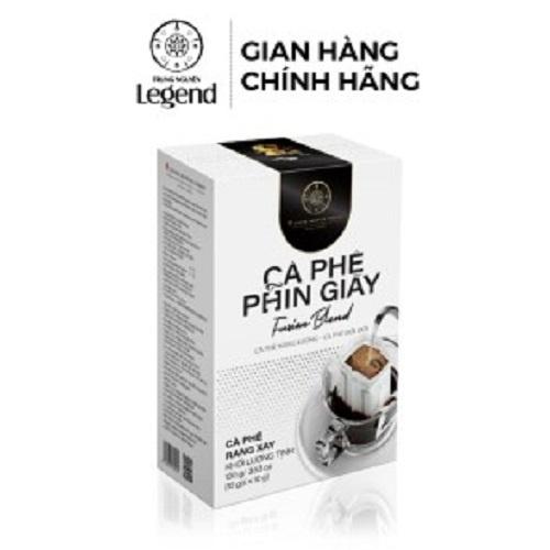 Combo 2 Hộp Cà Phê Phin Giấy Fusion Blend - Hộp 10 gói - Trung Nguyên Legend (Thơm nồng, chua ngọt mạnh, mùi vỏ chanh)