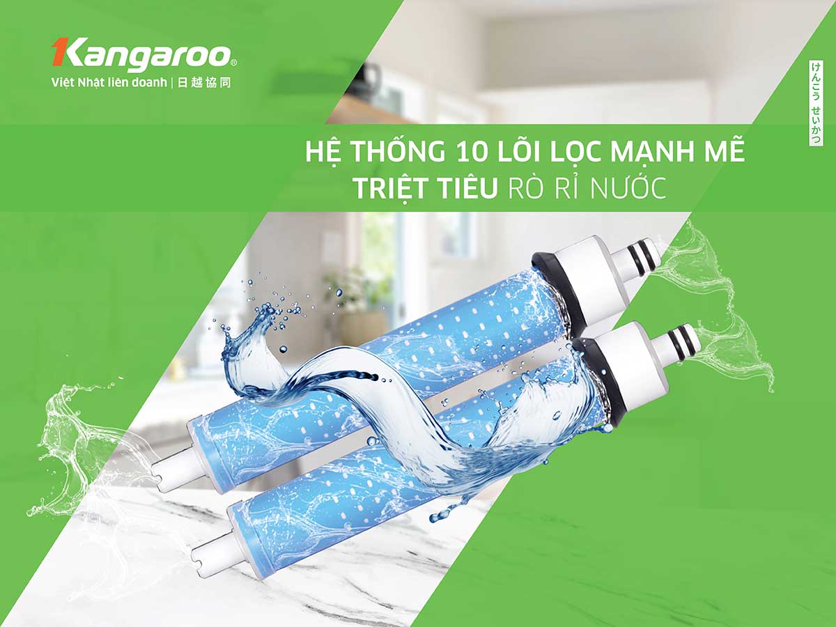 Máy lọc nước hydrogen Kangaroo Infinity KG100HC2 – 10 lõi, Mẫu 2024 - Hàng chính hãng