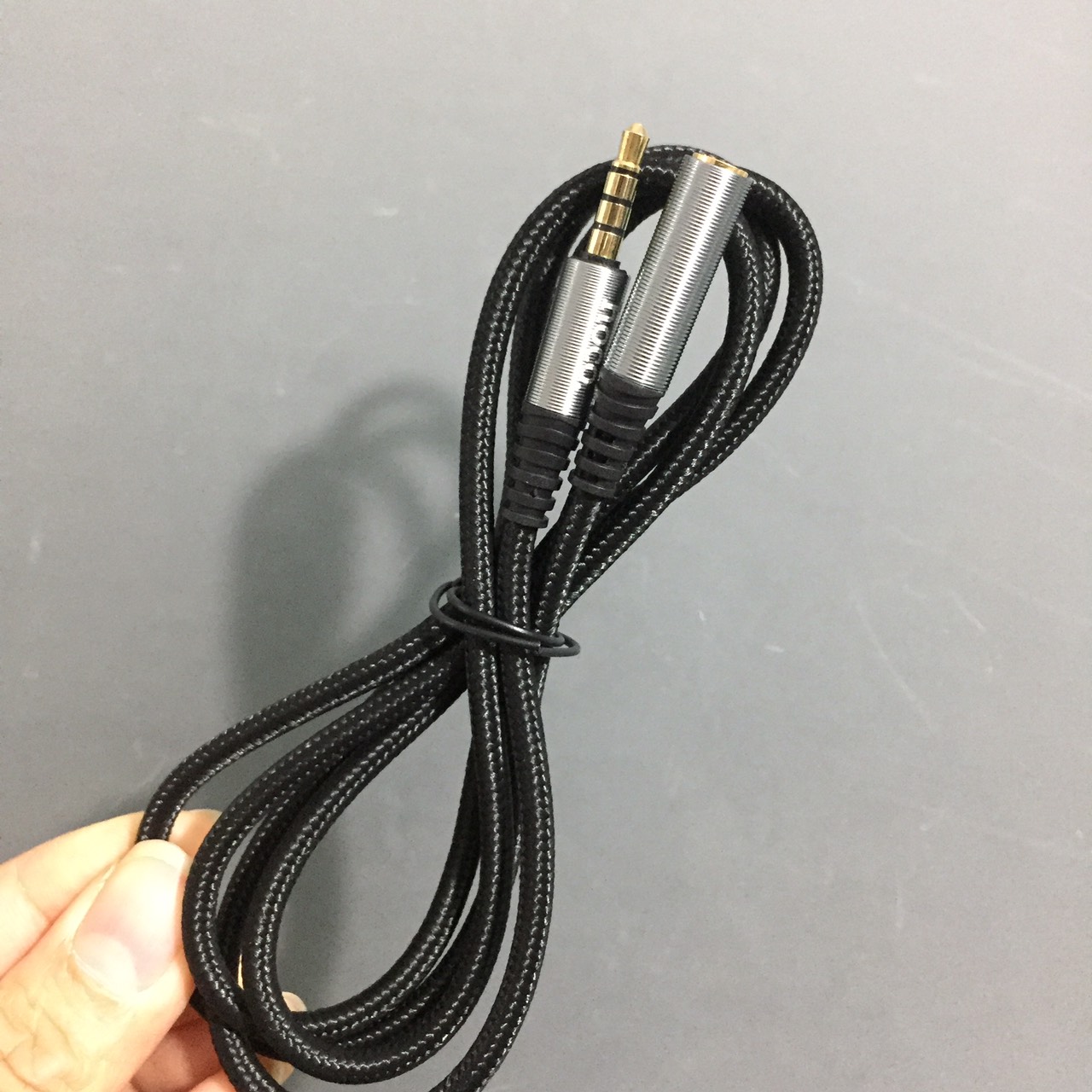 Cáp nối dài cổng tai nghe 3.5mm hỗ trợ mic cho điện thoại máy tính hoco UPA20 _ Hàng chính hãng