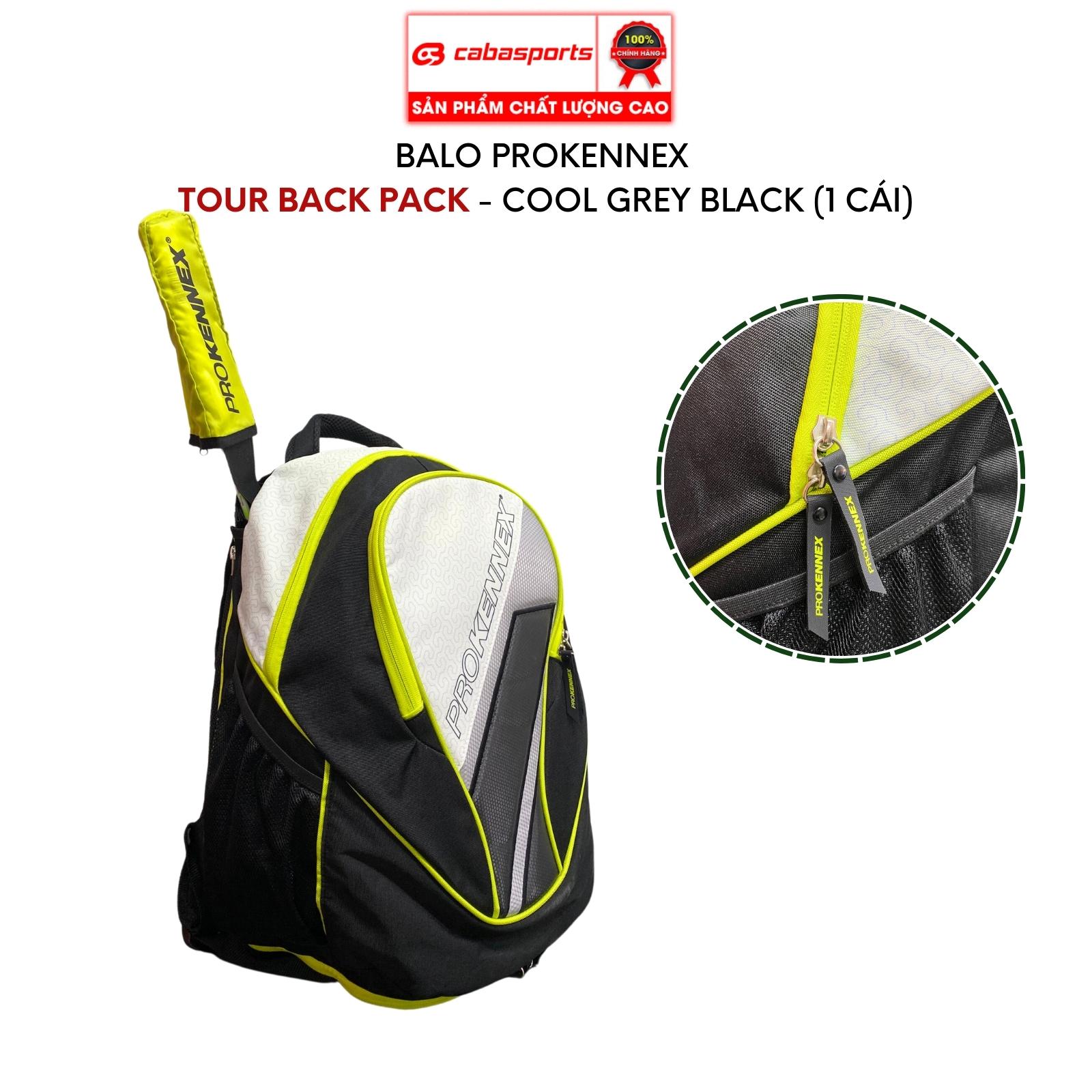 Túi thể thao Prokennex Tour Back Pack thời trang cao cấp, balo đựng vợt cầu lông tennis chất lượng chính hãng