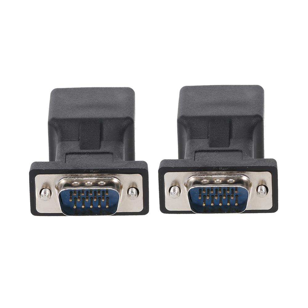Bộ Chuyển Đổicat5e Cat6 2PCs VGA Male Sang RJ45 Cổng Ethernet