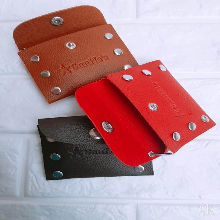 Bộ 2 túi treo móc khóa thời trang, ví chìa khóa đa năng Sunha, dùng  đựng các vật dụng cá nhân đựng tiền lẻ,SGT 1179