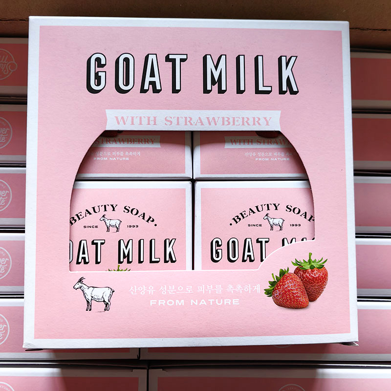 Xà phòng tắm trắng sữa dê Goat Milk Beauty Soap Hàn Quốc 90g - Từ sữa dê tươi