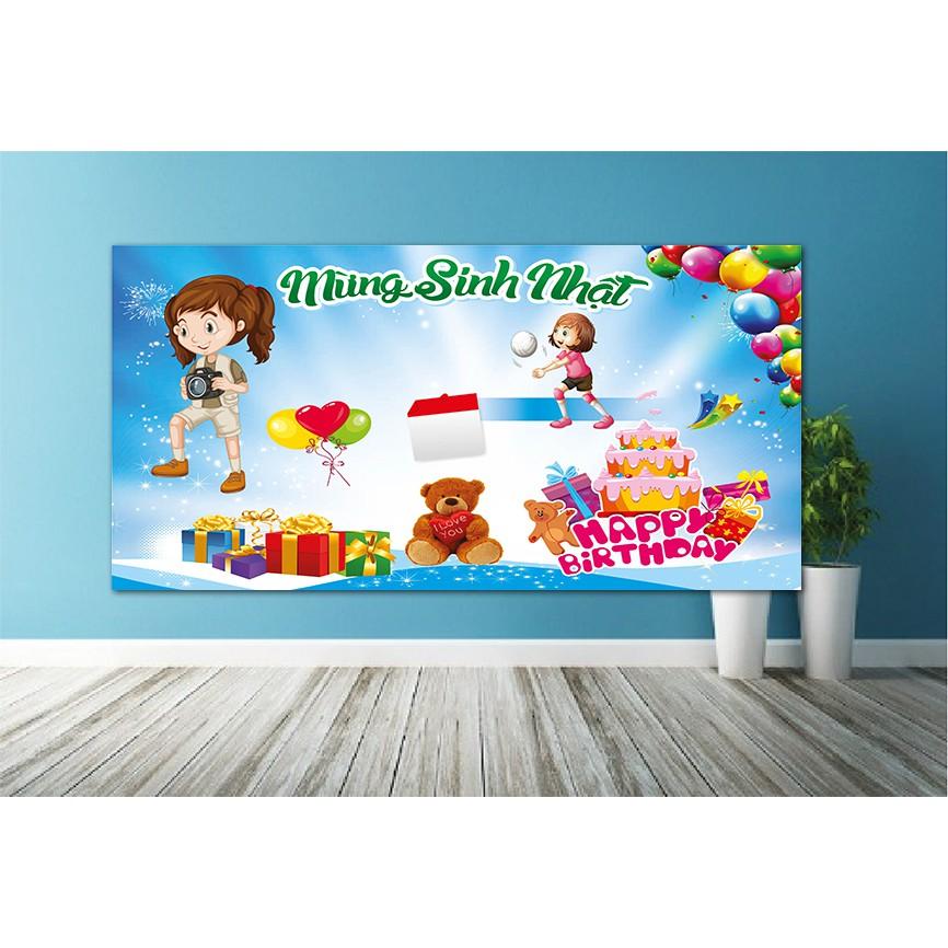 Banner chúc mừng sinh nhật, trang trí tệc sinh nhật