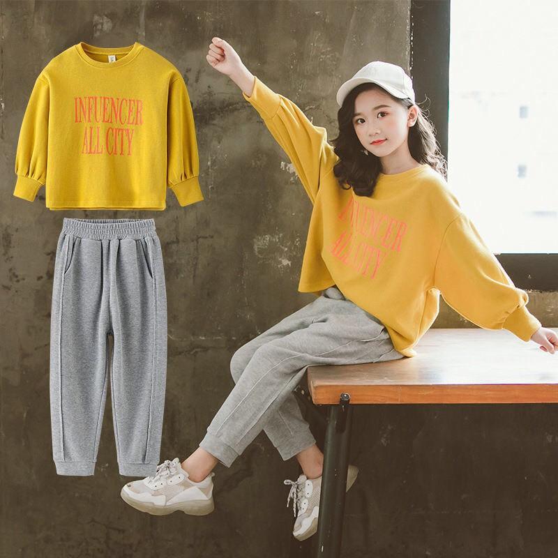 Bộ quần áo thu đông trẻ em 14-45kg dành cho bé gái mẫu ALL CITY. Hàng may kỹ, chất vải đẹp, màu sắc bắt mắt